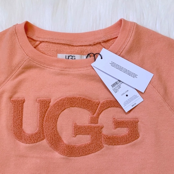 UGG Fuzzy Logo Crewneck Sweatshirt - Picture 2 of 6
